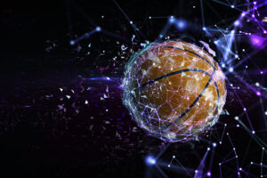 Internet network of a live streaming basket match