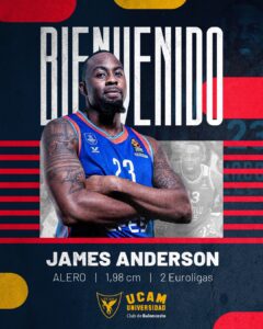 James Anderson, fichaje estrella del UCAM Murcia