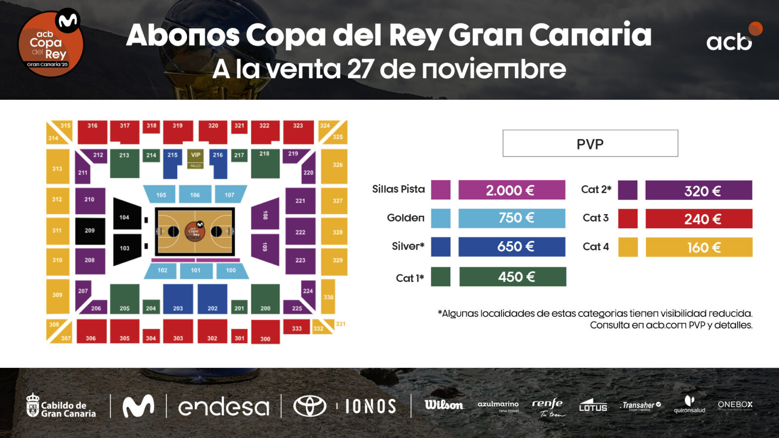 Los abonos de la Copa del Rey ACB 2025, el miércoles a la venta ...