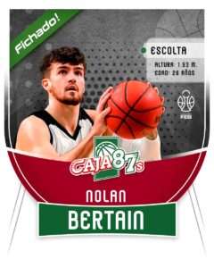 Nolan “Shooter” Bertain: segunda renovación para la 2025/26