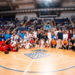 Fibwi Mallorca y Real Mallorca, posando tras el partido