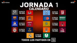 El calendario de la ACB